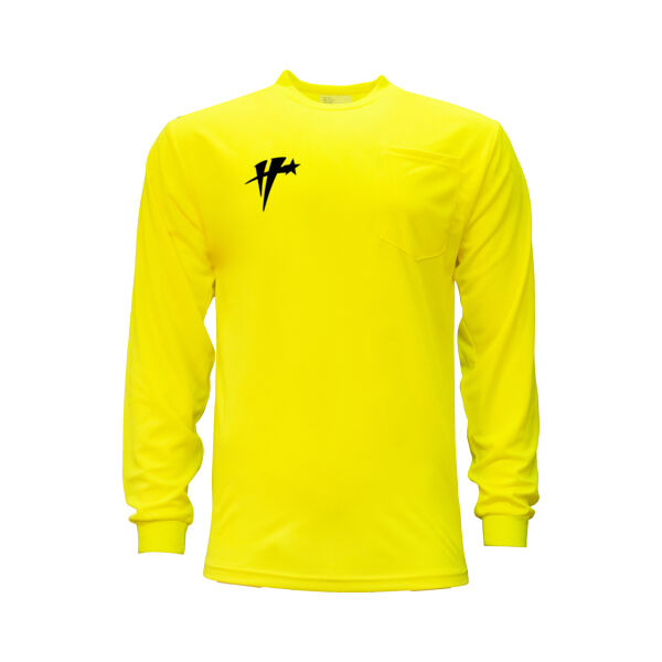 Enhanced Visibility Long Sleeve Pocket T-Shirt - Black Icon Logo Thumbnail