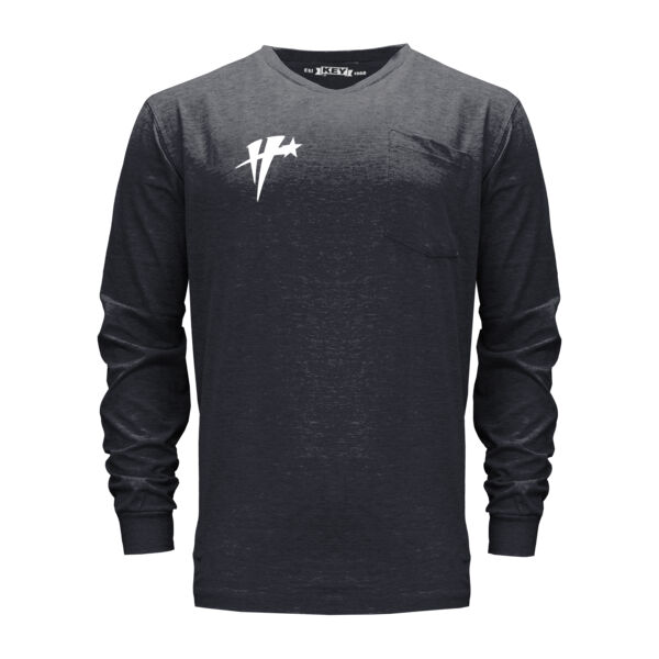 Spartan Long Sleeve Pocket Tee - White Icon Logo Thumbnail