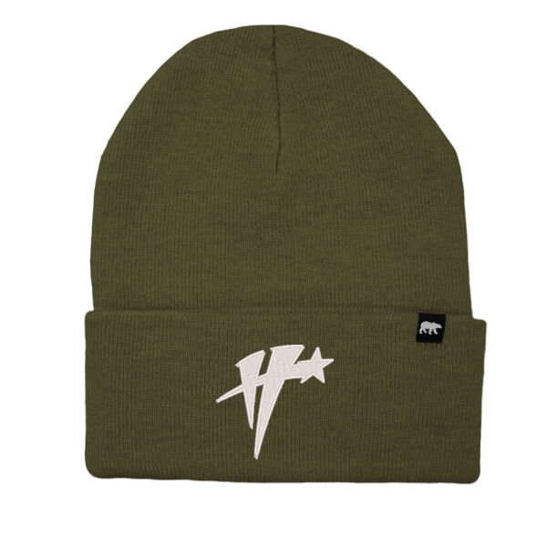 Polar King Watch Cap Beanie - White Icon Logo Thumbnail