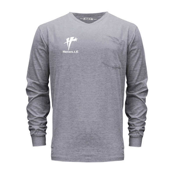 Spartan Long Sleeve Pocket Tee - White Text Logo Thumbnail
