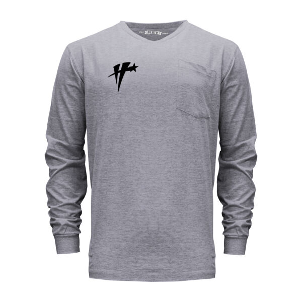 Spartan Long Sleeve Pocket Tee - Black Icon Logo Thumbnail