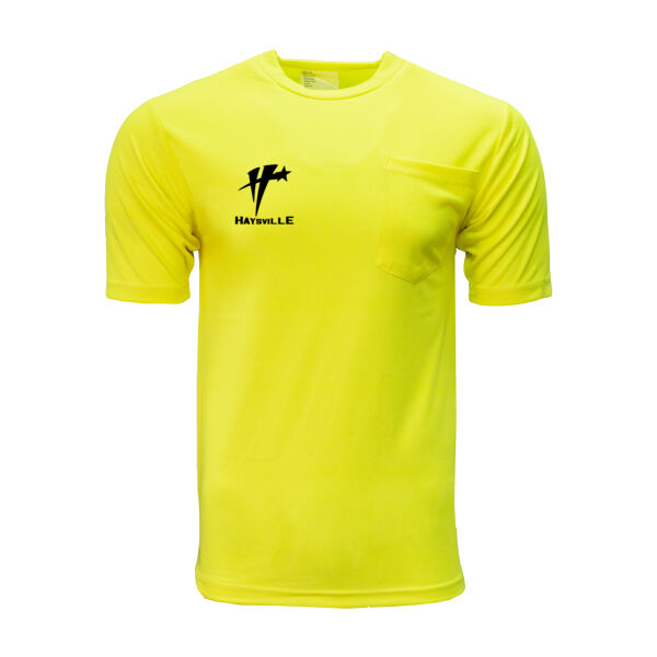 Enhanced Visibility Short Sleeve Pocket T-Shirt - Black Text Logo Thumbnail