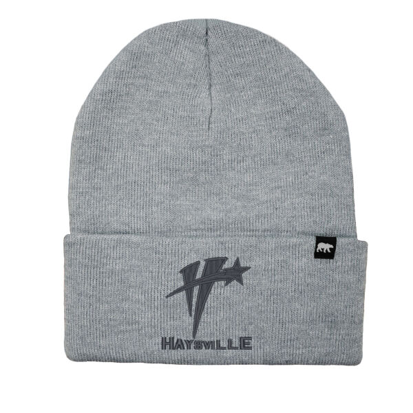 Polar King Watch Cap Beanie - Black Text Logo Thumbnail